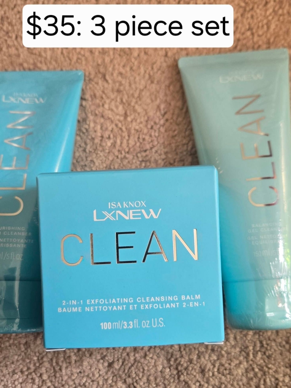 Avon LXNEW CLEAN Skincare Set - Turquoise Blue